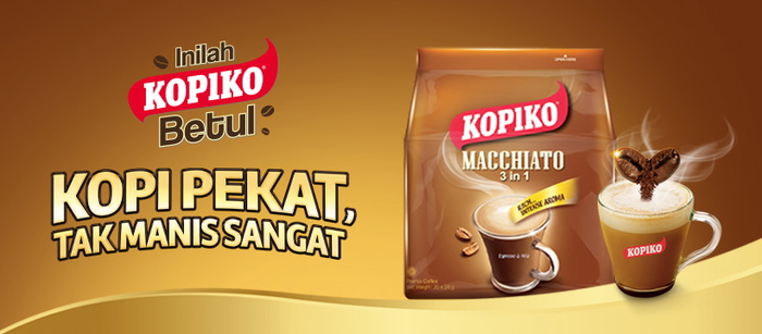 Kopiko Maccchiato Kopi Pekat, Tak Manis Sangat