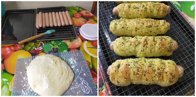 Buat Sendiri Roti Sosej Gulung Ala Auntie Anne's, Kosnya Lebih Murah Dan Jimat