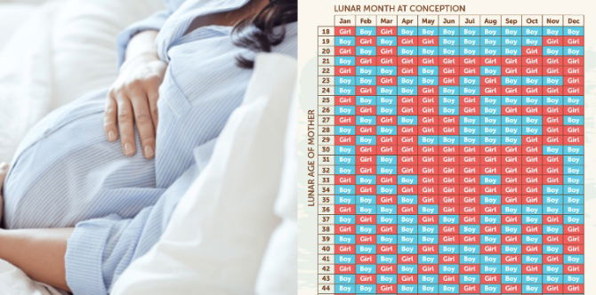 Kalkulator Jantina Bayi Menggunakan Kalendar Kehamilan Cina: Bayi Boy Ke Girl?