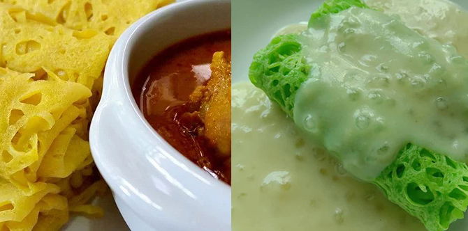 Roti Jala Cicah Kari Atau Serawa, Ini Resepi & Cara Buat Roti Jala Lembut Hingga Ke Petang