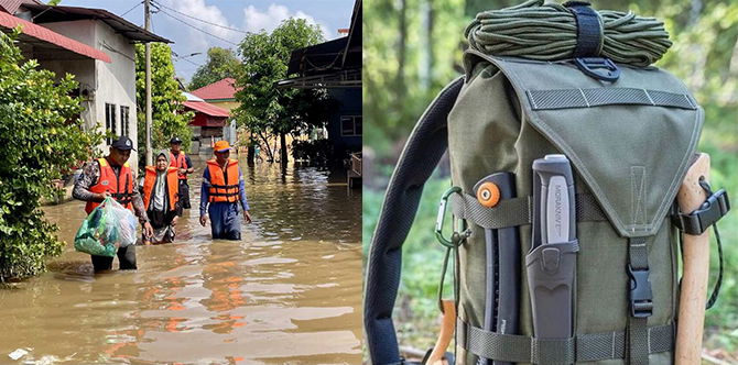 Senarai Semak Barang Persediaan Banjir Yang Perlu Ada Dalam Beg Kecemasan, Setiap Rumah Kena 'Standby' Awal!
