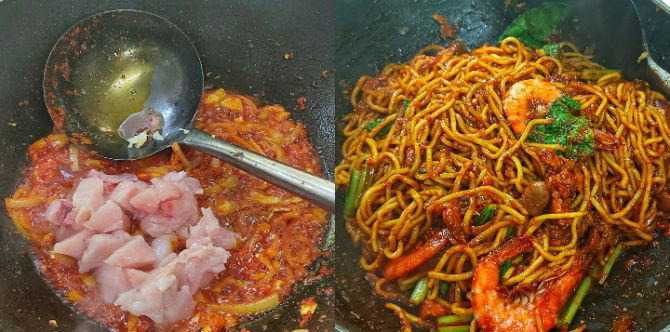 Mee Goreng Basah Sedap & Kuah Pekat, Hidang Dengan Lada Jeruk Lebih Mantap!